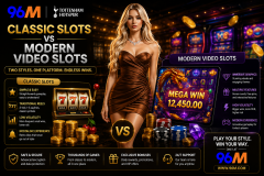 Classic Slots vs Modern Video Slots on 96M